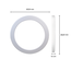 PURPL Plafonnier Downlight LED - 15W - ø220mm - 3CT - Dimmable - Rond -  Blanc
