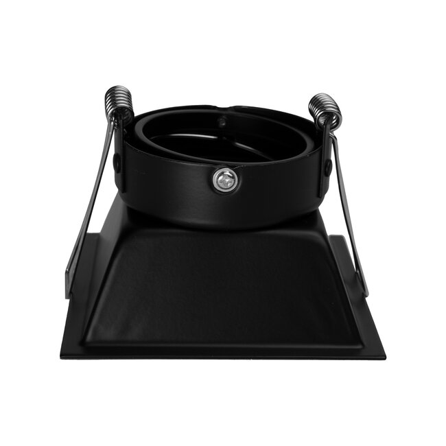 PURPL Spot Encastrable Carré GU10 Brooklyn - Noir Inclinable - IP20 - Aluminium