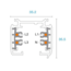 Powergear Rail triphasé pour spot - 1.5 m - 4 fils - Blanc