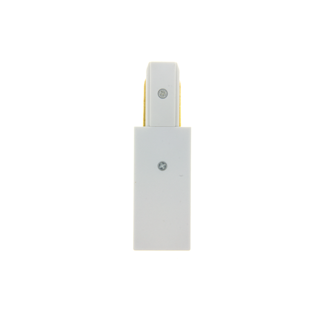 PURPL Connecteur d’alimentation directe pour rail LED monophasé - Entrée secteur 230V - Blanc