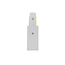 PURPL Connecteur d’alimentation directe pour rail LED monophasé - Entrée secteur 230V - Blanc