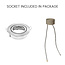 PURPL Support pour Spot LED GU10 - IP20 - Acier Inoxydable
