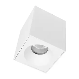 PURPL Plafonnier Spot LED GU10 - Double - Carré - Montage Surface - Blanc - IP20