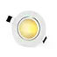 PURPL Spot Downlight LED encastrable orientable - ø85 mm - 5W - 2700K Blanc Chaud - Dimmable - Finition blanche