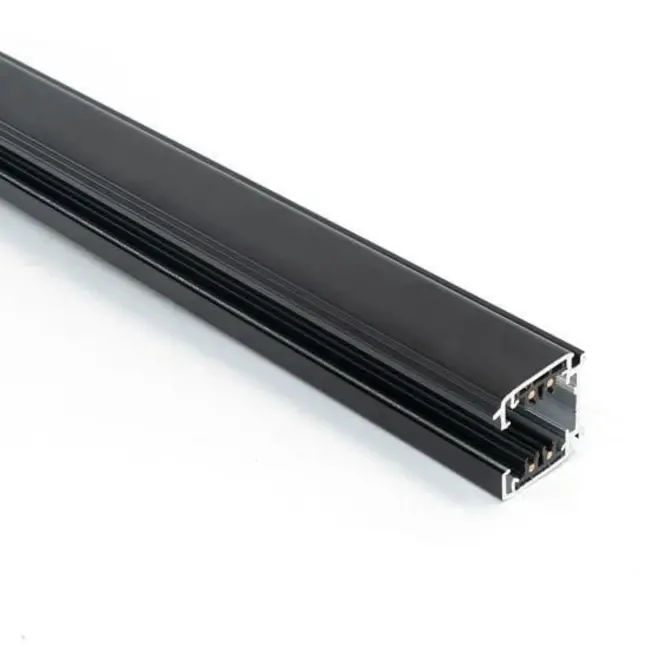 Powergear Rail triphasé pour spot - 1.5 m - 4 fils - Noir
