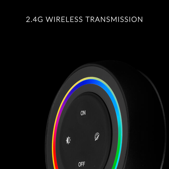 MiBoxer/Mi-Light Variateur tactile Mi-Light sans fil - 1 zone - RGB+CCT - 2,4 GHz - Noir