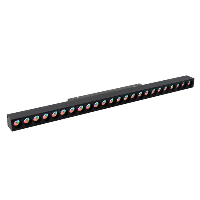 MiBoxer/Mi-Light Spot LED 12W RGB+CCT - Type grille - Rail magnétique 48V - Noir - Multicolore
