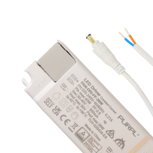 PURPL Driver LED sans scintillement - 36W 950mA