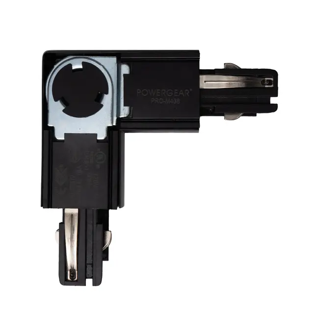 Powergear Connecteur d’angle pour rail 3 phases – Noir – PRO-M438