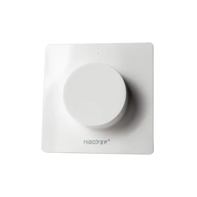 MiBoxer/Mi-Light Variateur mural LED encastrable CCT - Blanc - 230V - Pour bande LED - Système Mi-Light