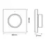 MiBoxer/Mi-Light Variateur mural LED encastrable CCT - Blanc - 230V - Pour bande LED - Système Mi-Light