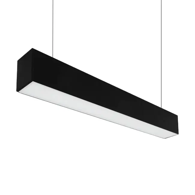 LED24 Suspension linéaire LED Noire - 120 cm - 3CCT 25W/30W/40W
