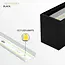 LED24 Suspension linéaire LED Noire - 120 cm - 3CCT 25W/30W/40W
