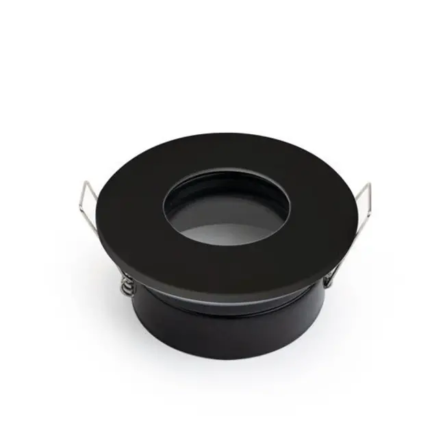 PURPL Support de Spot GU10 - IP65 - Aluminium Noir - Orientable - Inclus Dispositif de Fixation