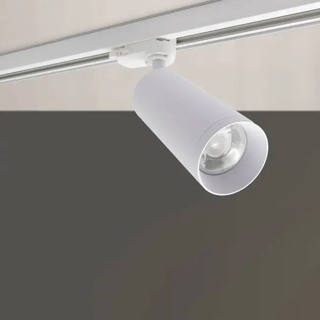 PURPL Spot LED pour rail 3 phases - Blanc - Modèle B