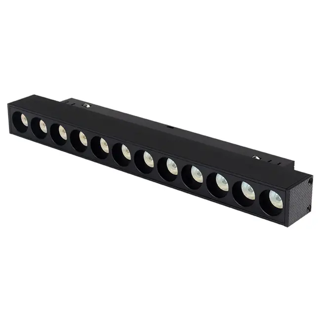 MiBoxer/Mi-Light Spot LED type grille 10W - Blanc réglable (CCT) - Pour rail magnétique 48V - Finition noire