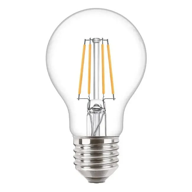Philips Ampoule LED à Filament E27 - 2700K Blanc Extra Chaud - 4.3W - A60 - Philips