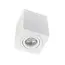 PURPL Plafonnier LED GU10 carré - Montage en surface - Finition blanche - IP20 - Ampoule remplaçable