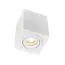 PURPL Plafonnier LED GU10 carré - Montage en surface - Finition blanche - IP20 - Ampoule remplaçable
