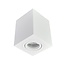PURPL Plafonnier LED GU10 carré - Montage en surface - Finition blanche - IP20 - Ampoule remplaçable