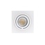 PURPL Plafonnier LED GU10 carré - Montage en surface - Finition blanche - IP20 - Ampoule remplaçable
