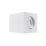 PURPL Plafonnier LED GU10 carré - Montage en surface - Finition blanche - IP20 - Ampoule remplaçable