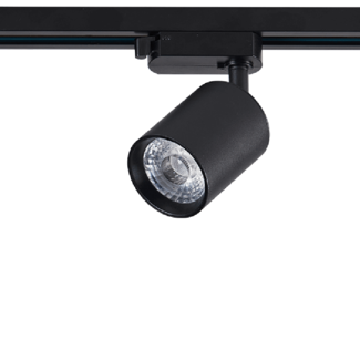 PURPL Spot LED sur Rail Monophasé - 2700K - 10W - Noir - IP20