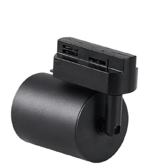 PURPL Spot LED 10W 2700K sur rail monophasé - Noir - IP20 - Éclairage chaud