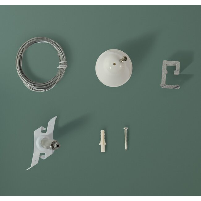 Powergear Kit de suspension Powergear - Pour rails triphasés - Câble 5 m - Blanc