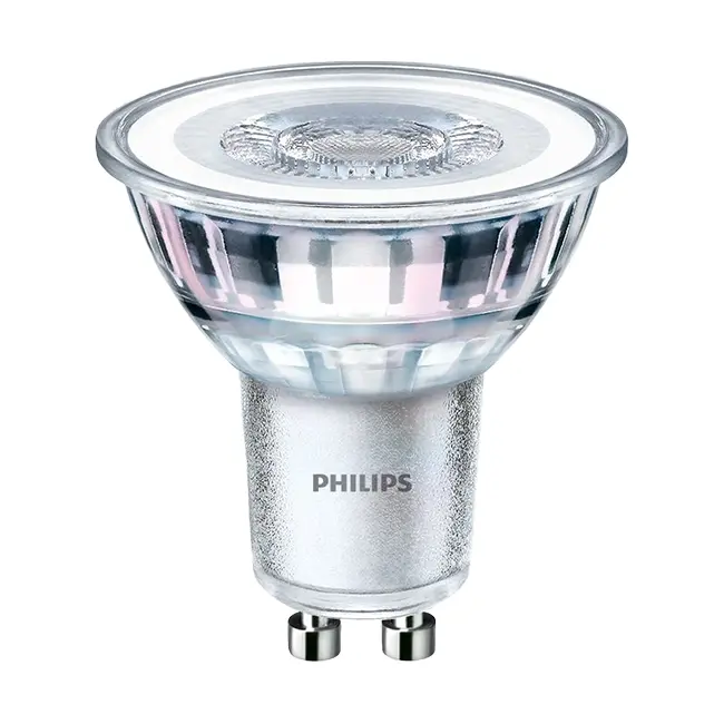 Philips Ampoule Spot LED GU10 - 4.6W - 3000K Blanc Chaud - Remplaçable
