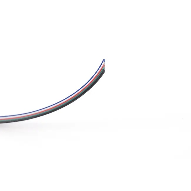 PURPL Câble d'extension - 5 fils - Pour bandes LED RGBW​​ - 10, 25 ou 50 m