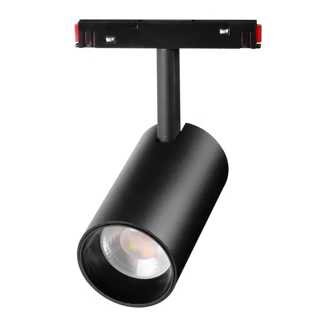 MiBoxer/Mi-Light Spot LED CCT - Pour rail magnétique 48V - Zigbee3.0 + 2.4GHz - 12W - 1100 lm - Dimmable - Noir