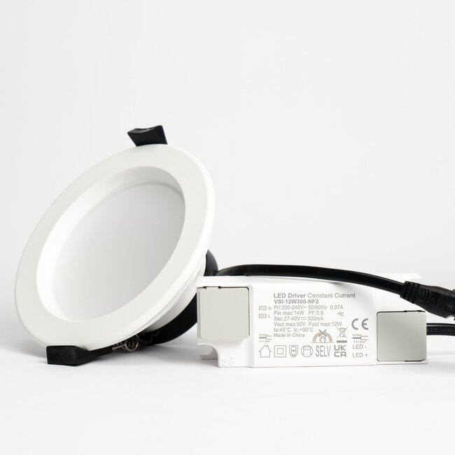 PURPL Spot LED encastrable 3 CCT - 13W - Ø170 mm - Blanc - Sélecteur 3000K à 6000K intégré