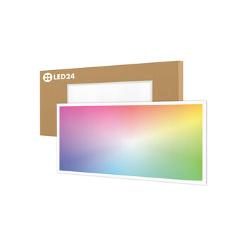 LED24 Panneau LED rétroéclairé - 60x120 - RGB+CCT - Dimmable - 60W - 100 lm/W - UGR<22 - IP40
