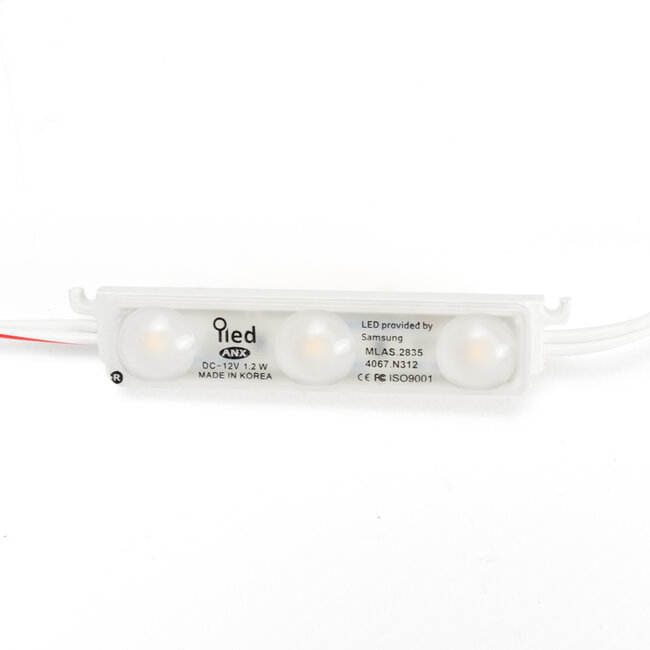 PURPL Modules LED - 6000K Blanc Froid - 3x5630 SMD - 12V - Lot de 50 pièces