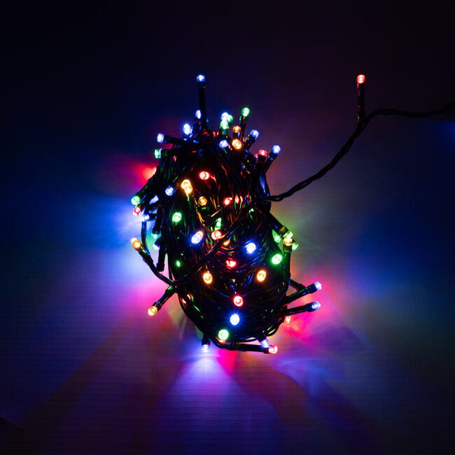 Guirlande lumineuse multicolore LED - 20 m - IP44