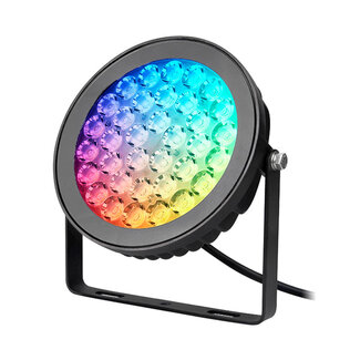 MiBoxer/Mi-Light Projecteur LED de Jardin - RGB+CCT - 25W - IP66 - Connecté - Mi-Light - Noir