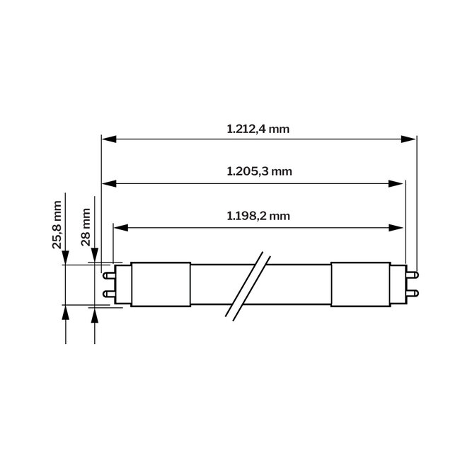 Philips Tube LED T8 MASTER - 1200 mm - 12W - 4000K Blanc Neutre - 2040 lm - 170 lm/W