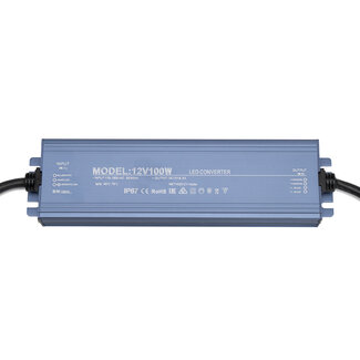 PURPL Transformateur LED 12V 100W étanche pour bandes LED 12V - IP67