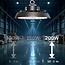 PURPL Cloche LED 200W - 6000K Blanc Froid - 30 000 lm - 150 lm/W - IP65 - IK10 - Dimmable - Sans scintillement