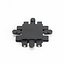 PURPL Connecteur en X - Éclairage sur rail 48V Smart - Noir