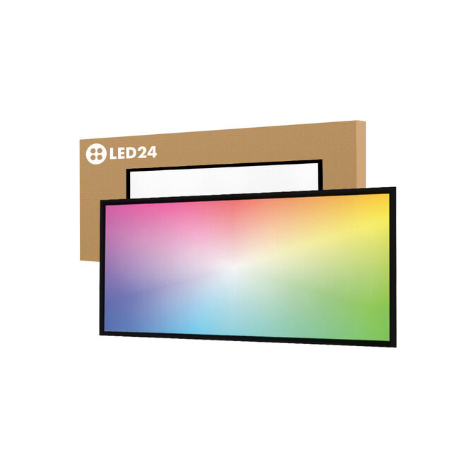 LED24 Panneau LED rétroéclairé - 60x120 cm - RGB+CCT 2800K-6500K - 60W - 6000 lm - 100 lm/W - UGR<22 - Sans scintillement - Backlit