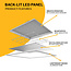 LED24 Panneau LED rétroéclairé - 60x120 cm - RGB+CCT 2800K-6500K - 60W - 6000 lm - 100 lm/W - UGR<22 - Sans scintillement - Backlit