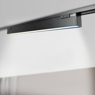 PURPL Barre LED linéaire intelligente - 12W - CCT - Zigbee 3.0 - Dimmable - IP20 - Noir - Éclairage magnétique Super Slim 48V