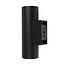 PURPL Applique Murale LED GU10 Houston - Double - Up & Down - Noir