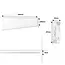 PURPL Panneau LED - 120x30 - 4000K Blanc Neutre - 33W - 3300 lm - 100 lm/W - UGR<22 - Sans scintillement - Edgelit