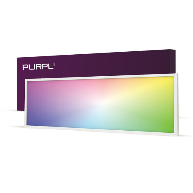 PURPL Panneau LED - 30x120 - RGB+CCT - 33W - UGR22 - Sans scintillement - Edgelit