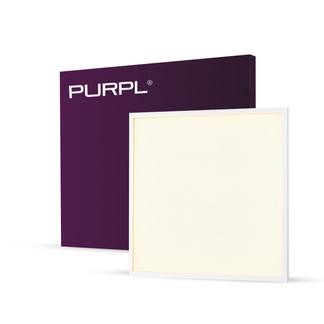 PURPL Panneau LED rétroéclairé - 60x60 - 4000K Blanc Neutre - 36W - 3600 lm - 100 lm/W - UGR<19 - IP65 - Backlit