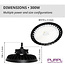 PURPL Cloche LED G7 - 300W - 45 000 lm - 150 lm/W - 6000K Blanc Froid - IP65 - IK10 - Dimmable - Sans scintillement