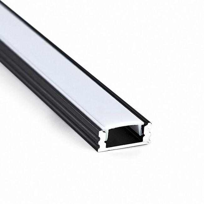 PURPL Profilé en aluminium pour ruban LED - 1,5m - 17.5x7mm - Montage en saillie
